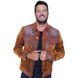 Luke Bryan Brown Studded Jacket