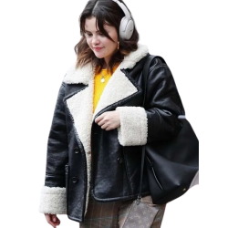 Mabel Mora Only Murders in the Building Shearling Leather Jacket Mabel Mora Only Murders in the Building Shearling Leather Jacket