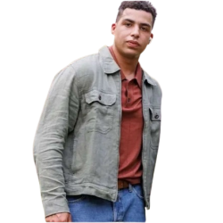 Grey Cotton Jacket Marcus Scribner