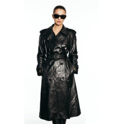 Marisa Abela Fashion Week 2026 Black Leather Coat