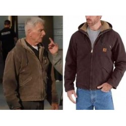 Mark Harmon NCIS S18 Brown Jacket
