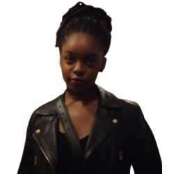 Marsai Martin G20 2025 Serena Sutton Black Leather Jacket