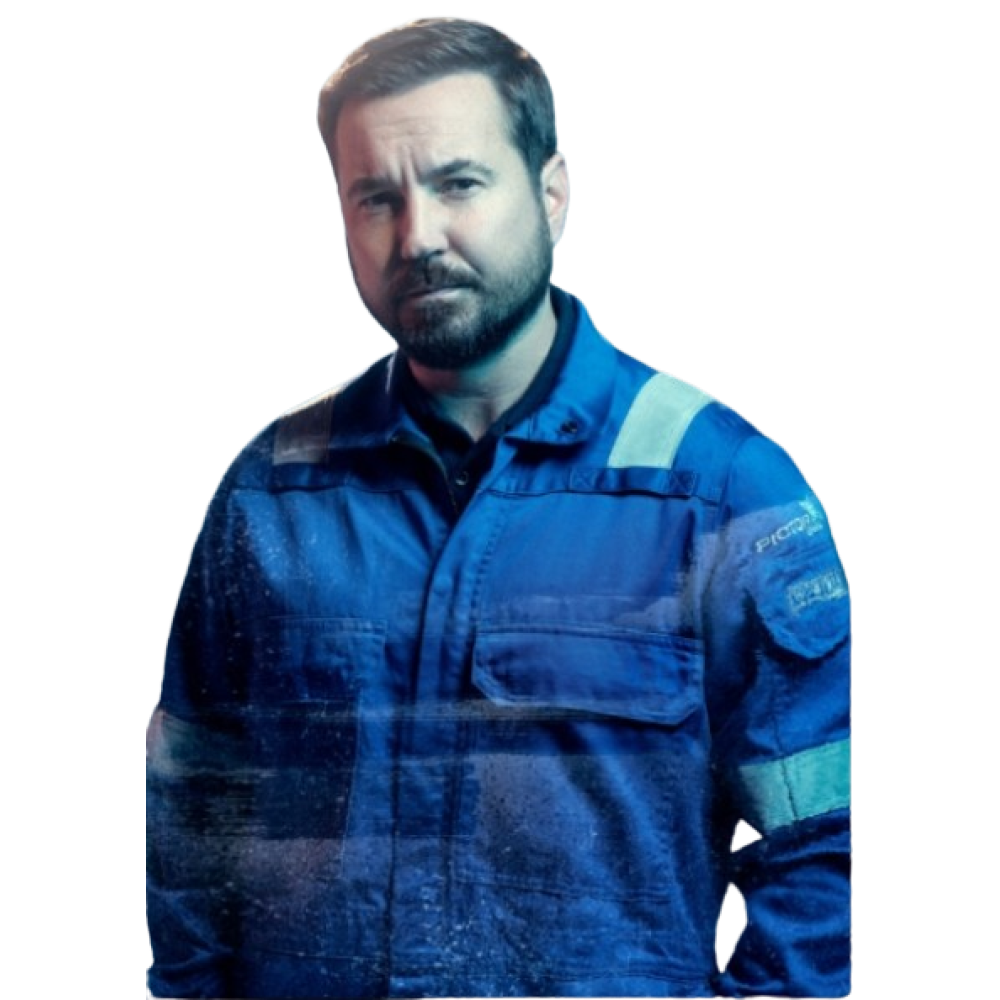 Martin Compston The Rig S02 Blue Jacket | Shop The Rig TV Series ...