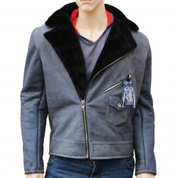 Men's Asymmetrical Leather Jacket