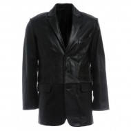 Mens 3 Button Excelled Leather Jacket
