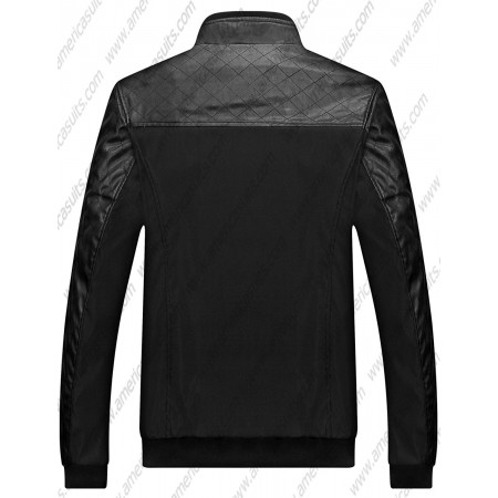 Fetal Cowhide Leather Clothing Men's Slim Short Motorcycle Leather Jacket  Thin L | eBay