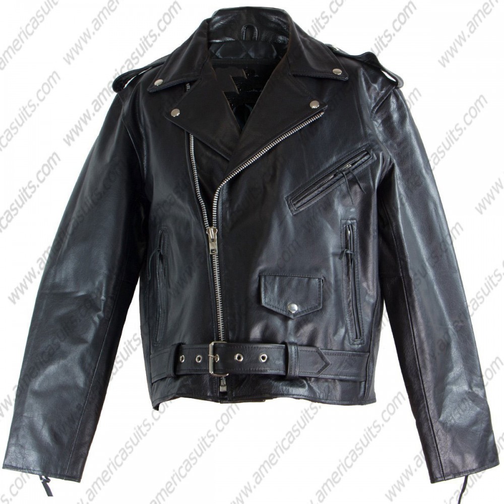 Mens Classic Top Grade Biker Jacket