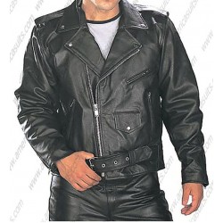 Mens Classic Top Grade Biker Jacket