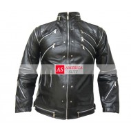 Michael Jackson Beat it Black Leather Jacket