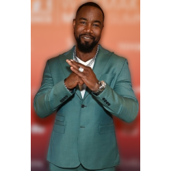 Michael Jai White Jungle Green Blazer