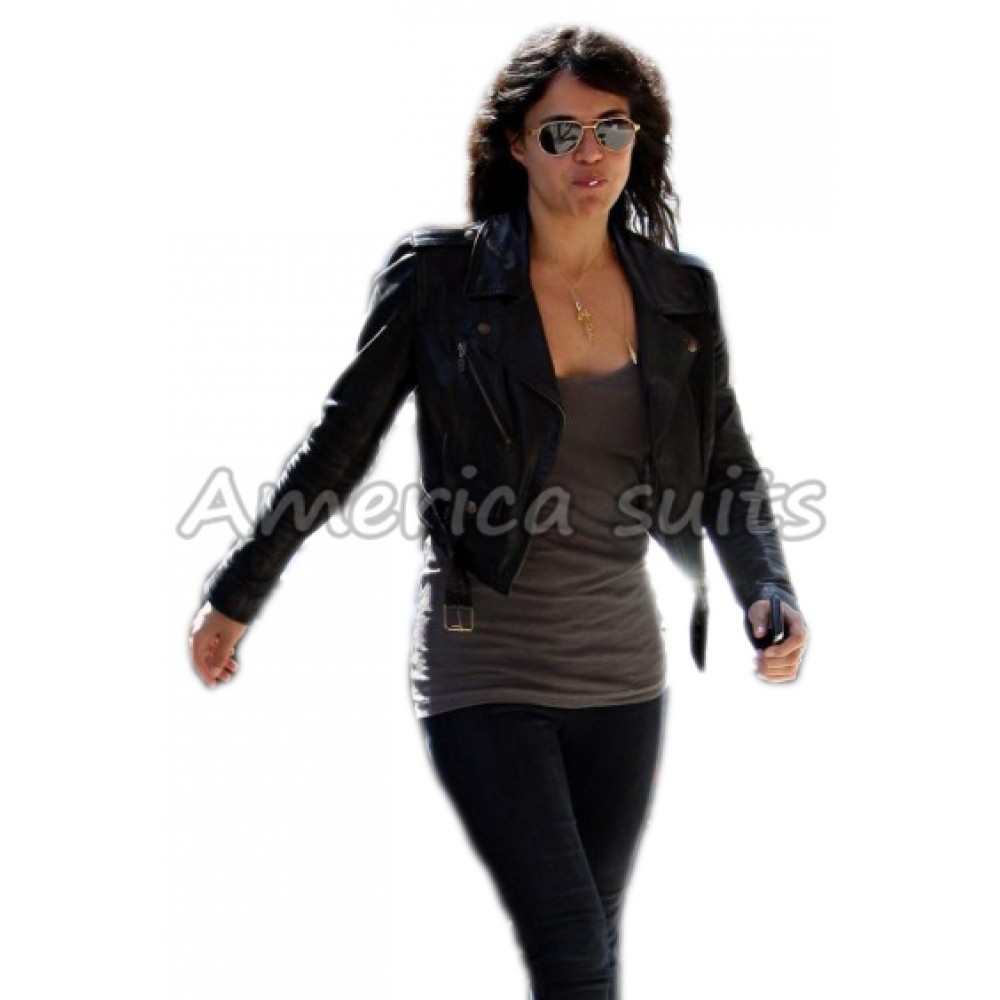 Fast X 2023 Michelle Rodriguez Quilted Leather Jacket