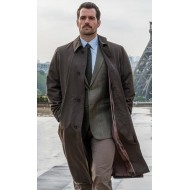 Mission Impossible 6 Fallout Henry Cavil Trench Brown Coat