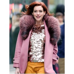 Modern Love Anne Hathaway Pink Coat