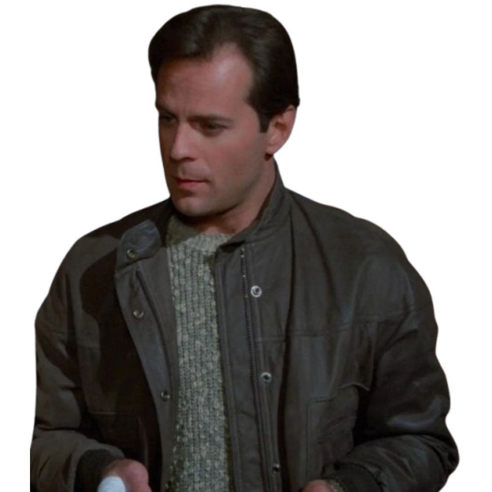 Moonlighting Bruce Willis Brown Leather Jacket | America Suits