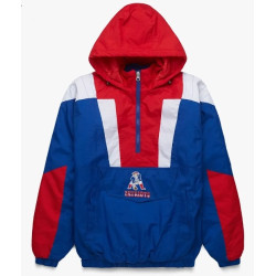 New England Patriots Vintage Red Blue Pullover 