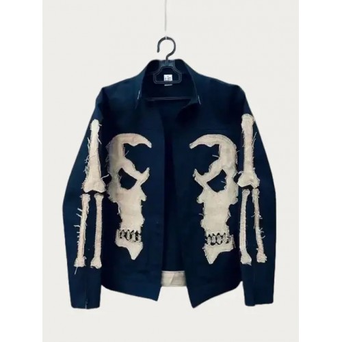 Swiggy Rider Jacket Design Nicolas Cage Ghost Rider Denim Jacket | AmericaSuits