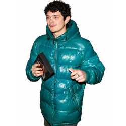 Noah Jupe Harold Pinter Theatre Green Puffer Jacket