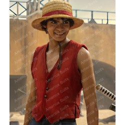 One Piece 2023 Inaki Godoy Red Vest One Piece 2023 Inaki Godoy Red Vest
