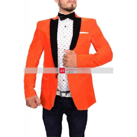 Celebrity Jacket Collection : Orange Taron Egerton Kingsman ...
