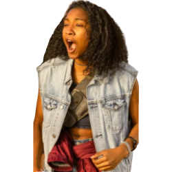 Outer Banks S04 Carlacia Grant Denim Vest