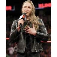 Padded Style Ronda Rousey Leather Jacket