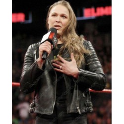Padded Style Ronda Rousey Leather Jacket