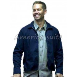 Paul Walker Fast And Furious Blue Cotton Jacket