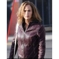 Peppermint Jennifer Garner Leather Jacket
