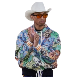 Pharell Williams Paris Fashion Week Multicolor Hoodie