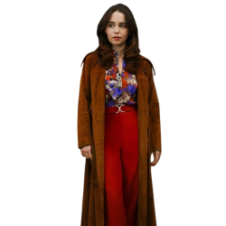 Ponies Haley Emilia Clarke Suede Coat