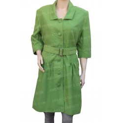 Rachel Brosnahan The Marvelous Mrs. Maisel Light Green Coat