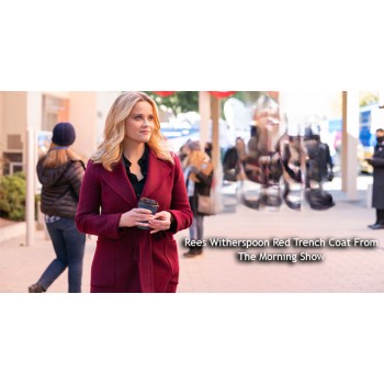 Elevate Your Wardrobe with Reese Witherspoons Red Trench Coat from The Morning Show