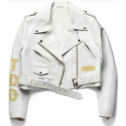Rihanna Biker Leather Jacket