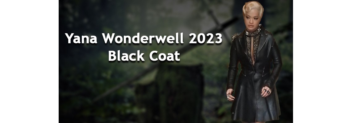 Rita Ora Wonderwell Yana Black Coat Elevate Your Style with Timeless Elegance