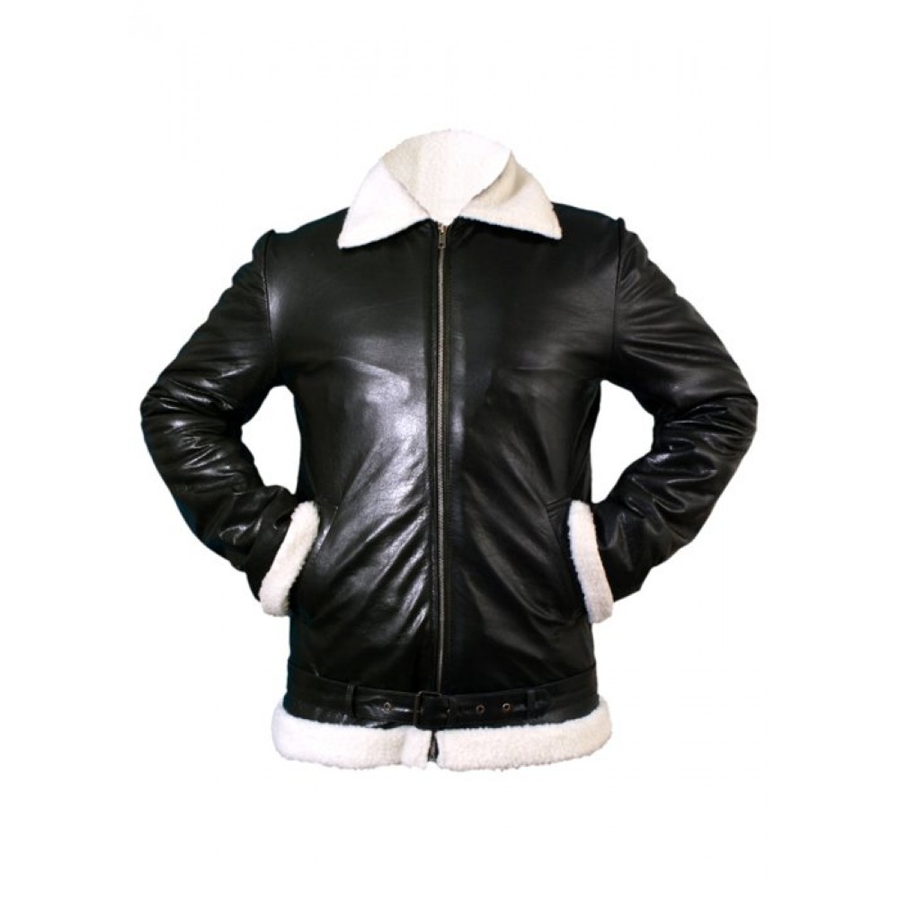 Rocky Balboa Bomber Shearling Winter Flying Jacket
