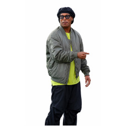 Ronaldinho Gray Bomber Jacket