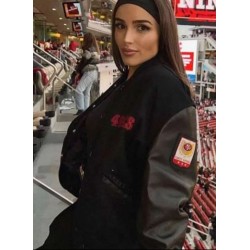 San Francisco 49ers Olivia Culpo Varsity Jacket