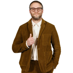 Seth Rogen Brown Corduroy Coat