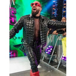 Seth Rollins Black Quilted Jacket