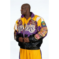 Shaquille O’Neal Los Angeles Lakers Championship Leather Jacket
