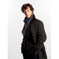 Sherlock Holmes Black Trench Coat 