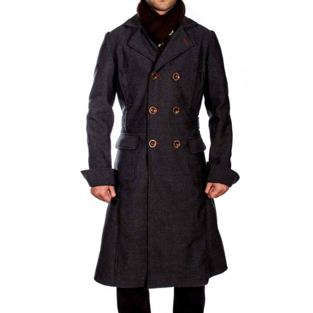 Get the Sherlock Holmes Look: Master Sleuth Style with a Black Trench Coat