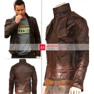 Lockout Guy Pierce Distressed Leather Jacket