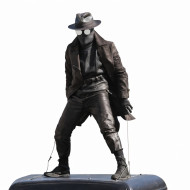 Spider Noir Ben Reilly Costume Leather Trench Coat Cosplay Outfit