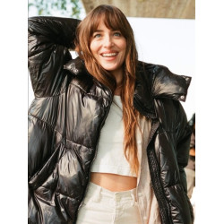 Splitsville Dakota Johnson Black Puffer Jacket