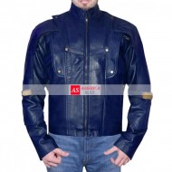 Blue Inspired Leather Jacket 