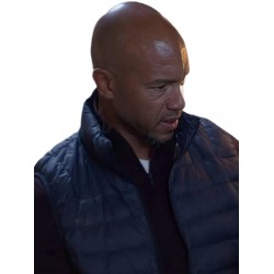 Fatal Affair Stephen Bishop Blue Puffer Vest