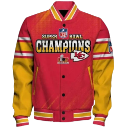 Super Bowl LIX Kansas City Chiefs Red Bomber Jacket