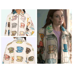 Sweet Magnolias  Tea Cups Print Jacket