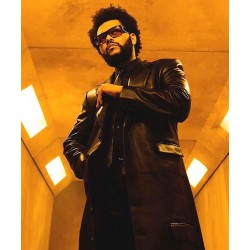 Take My Breath 2021 The Weeknd Leather Coat